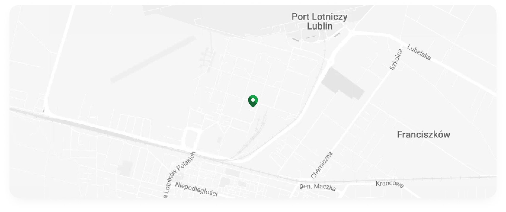 Mapa dojazdu do siedziby LAOŚ przy ul. Kuźniczej 15 w Świdniku